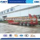 High quality 3 axle semi trailer/lowbed semi trailer/lowboy truck trailer for hot sale