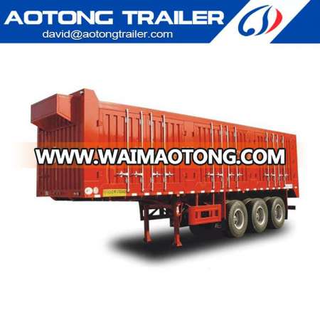 The used box semi trailer of China van trailer chassis manufacturer for truck on sale Dai