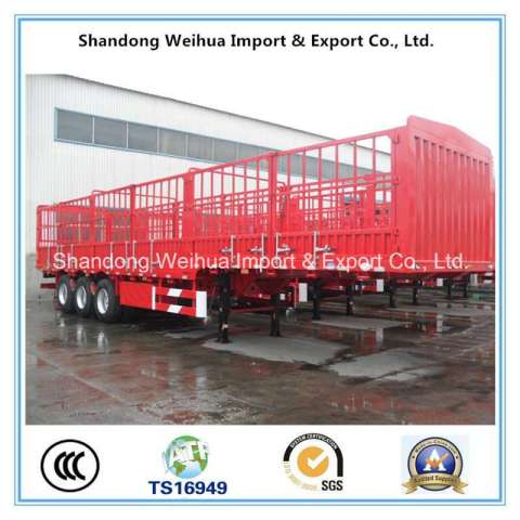 Semi Truck Trailer with 3 Axles Stake Truck From Manufacture